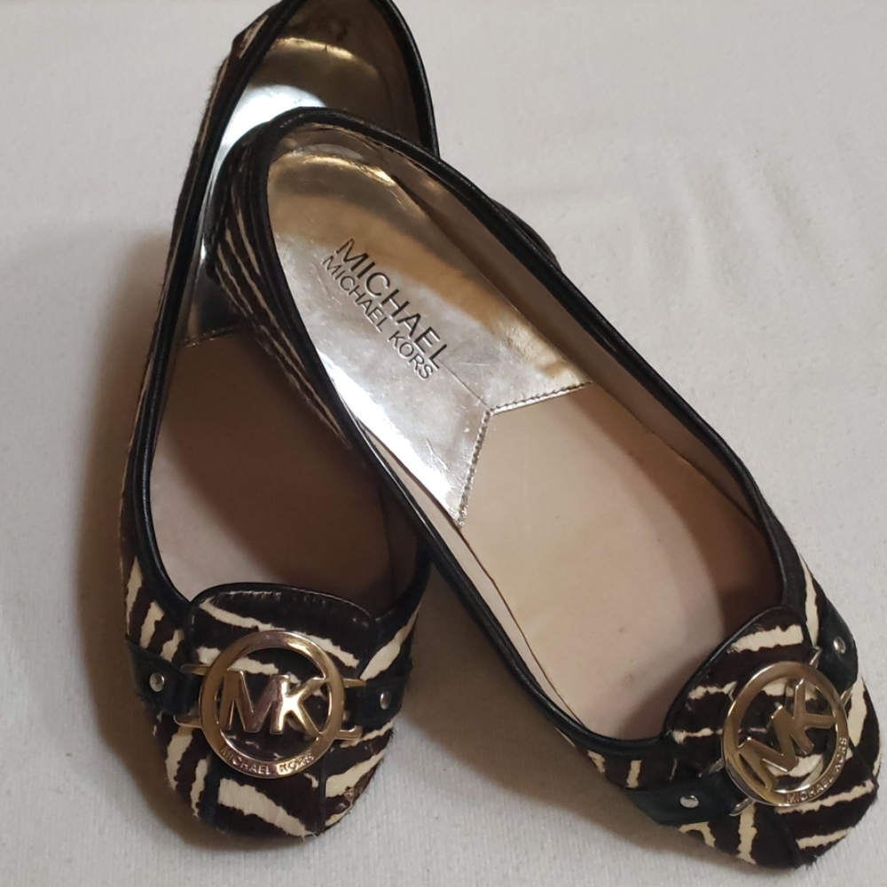 MICHAEL Michael Kors Zebra Flats